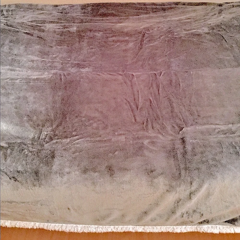 Faux Sherpa Velour Throw Blanket